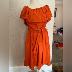 Plus AS burnt orange dress 18/20